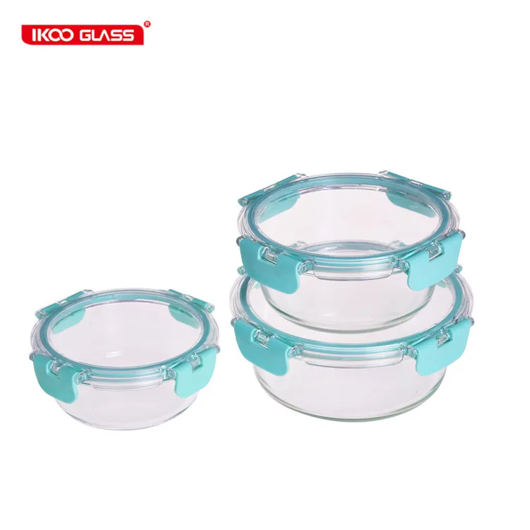 Заводская цена высокая боросиликатная еда prep стекло контейнер набор