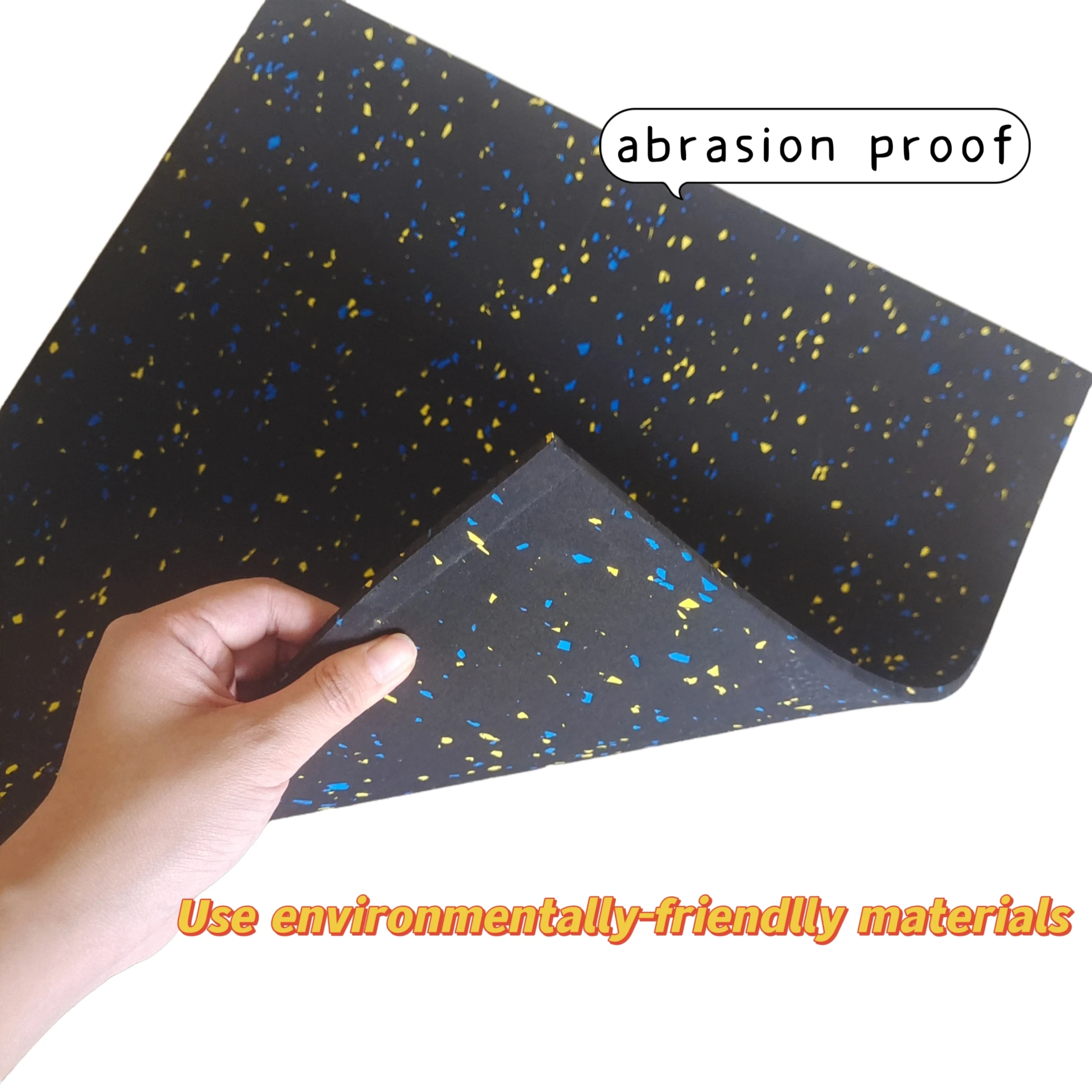 Soft Rubber Protective Flooring for Backyard Playground and Gym for Indoor Use