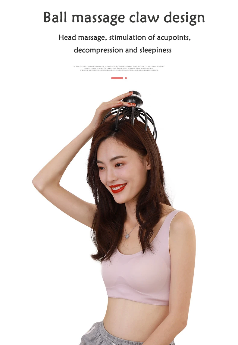 electric octopus head massager high quality head vibration massage