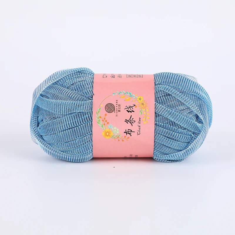 Factory Customized Polyester Fabric Thread Handmade DIY Braided Bright Silk Thread