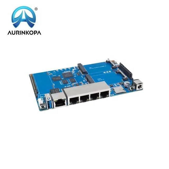 BPI-R64 с открытым исходным кодом плата для разработки маршрутизатора Banana PI микросхема MT7622 1 ГБ DDR3 SDRAM 8 eMMC флэш-открывание и Linux гигабитные LAN-порты