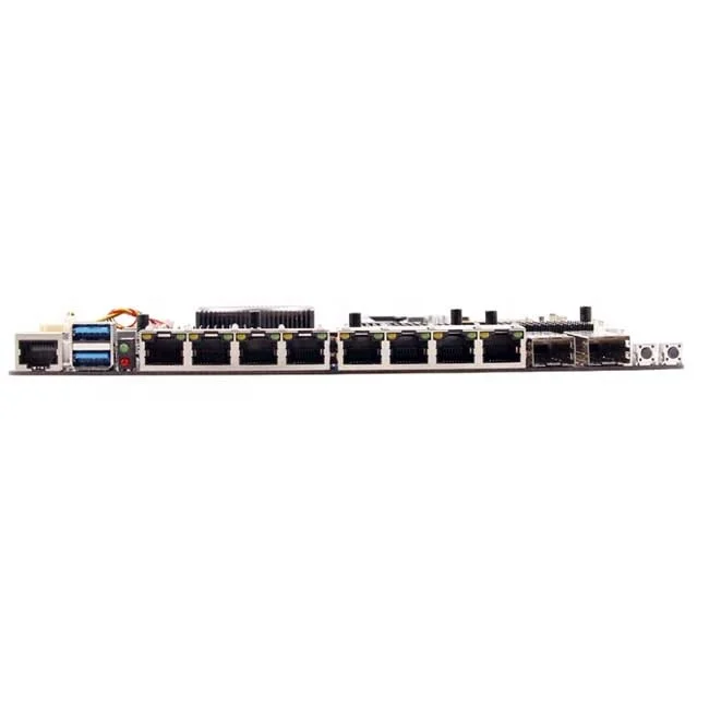 Intel skylake 3855u 8 LAN firewall motherboard with 2 SFP  for network security router