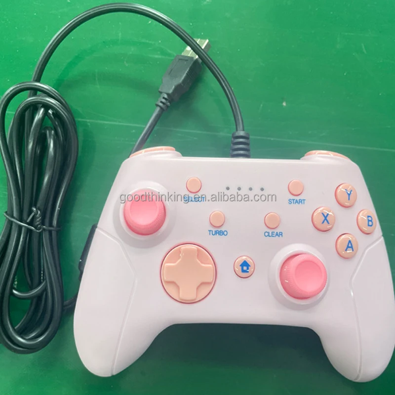 New cute color gaming joystick 1.5 m cable android PC Gamepad wired game controller for nintendo switch