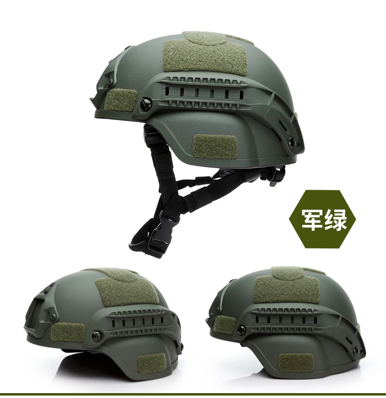 Guangzhou Retail MICH 2000 Tactical Helmet ABS With Black Green Khaki Color For Hunting Game