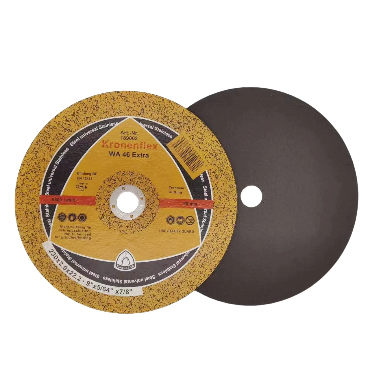 Durable Cut Off Disc 9 inch Abrasive Grinding and Cutting Disc for Inox and Metal cutting