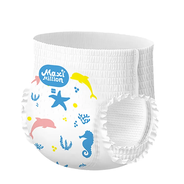 Oem Japanese Quality Wholesale Disposable Baby Training Diaper Toddler Potty Training Plastic Pants Manufacturer in China