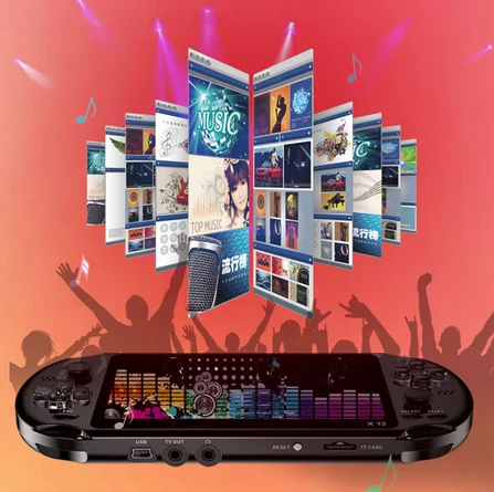 Игровая консоль X12 PLUS в стиле ретро мини-видеоплеер с 2000 встроенными классическими играми IPS экран 5 1 дюйма 8 ГБ +