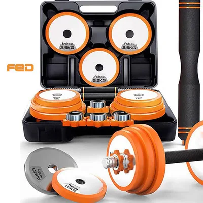  10/15/20/30kg Steel Dumbbell For Fitness Equipment 2 in 1 Adjustable Set Men and