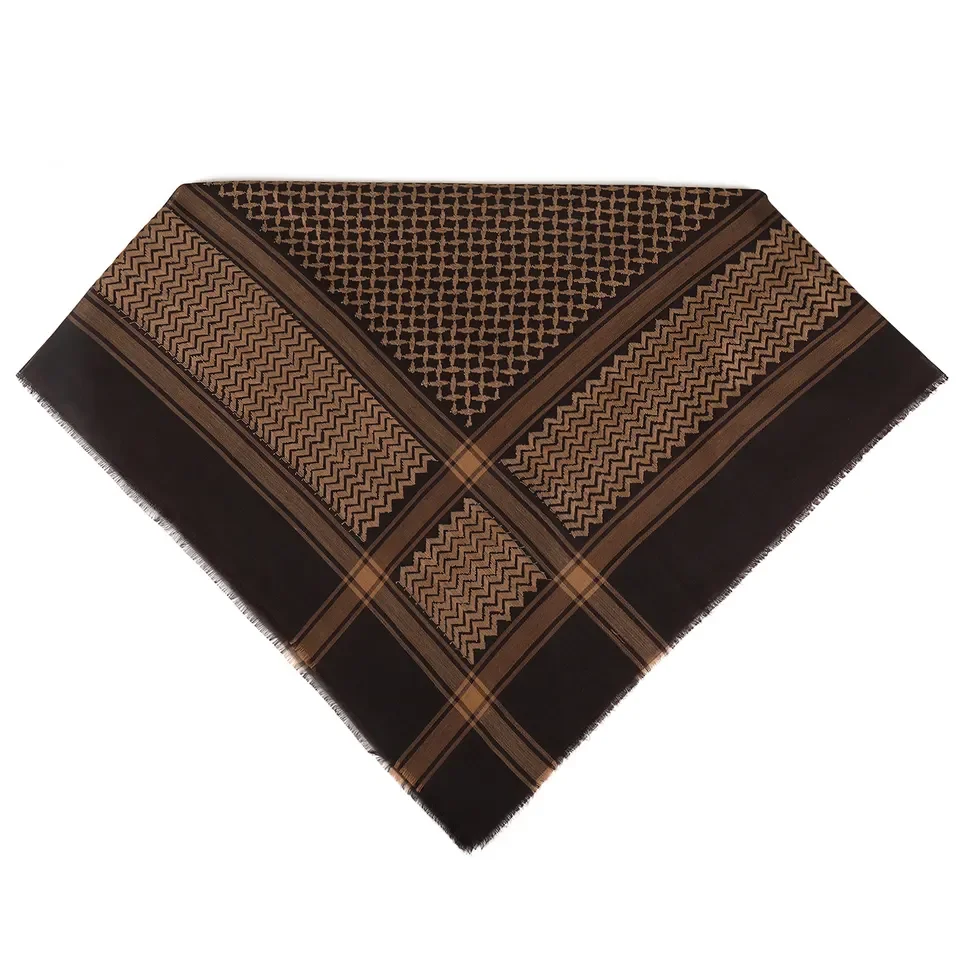 Colorfu Пашмина Дубай Саудовская Катар Омани Мусульманский гутра Другие шарфы Шали Яшма Гхутра