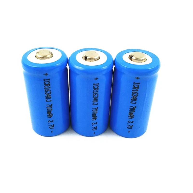 3.7v 600mah Li Ion Battery 16340 700 Mah ICR123a Cr123a CR123 3v Rechargeable Battery