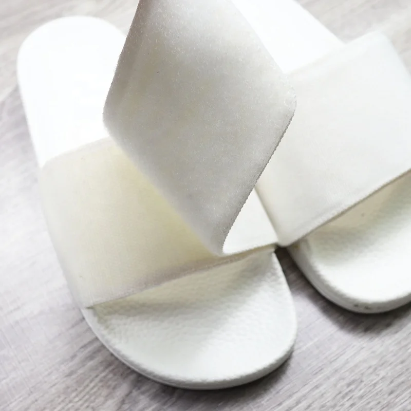 sublimation sliders plain white black sublimation slides, unisex blank polyester sublimation blanks slippers adult and kids