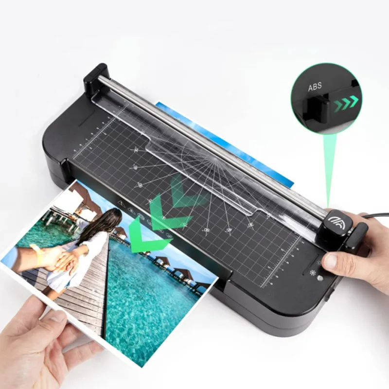 Paper Photo Hot Laminating Self Adhesive Stickers Cold Laminating Laminator Machine A4