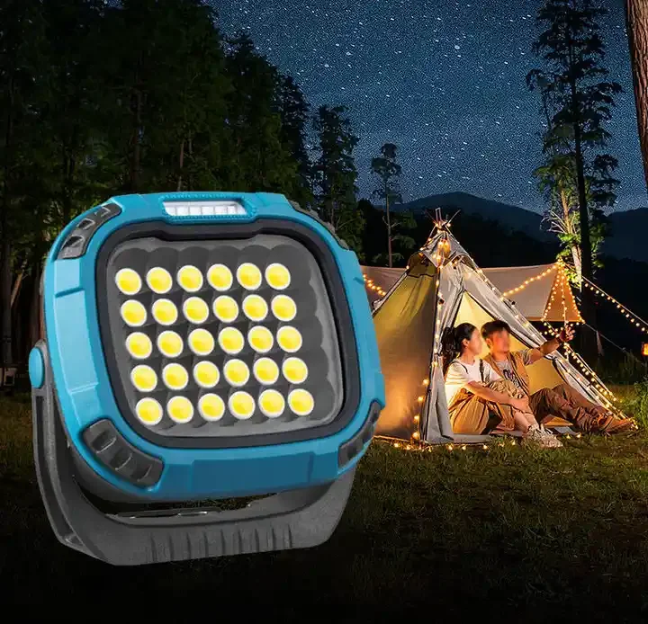 2000 Lm Multifunction wide beam led battery work light car repair led lamp foldable adjustable cob led work light