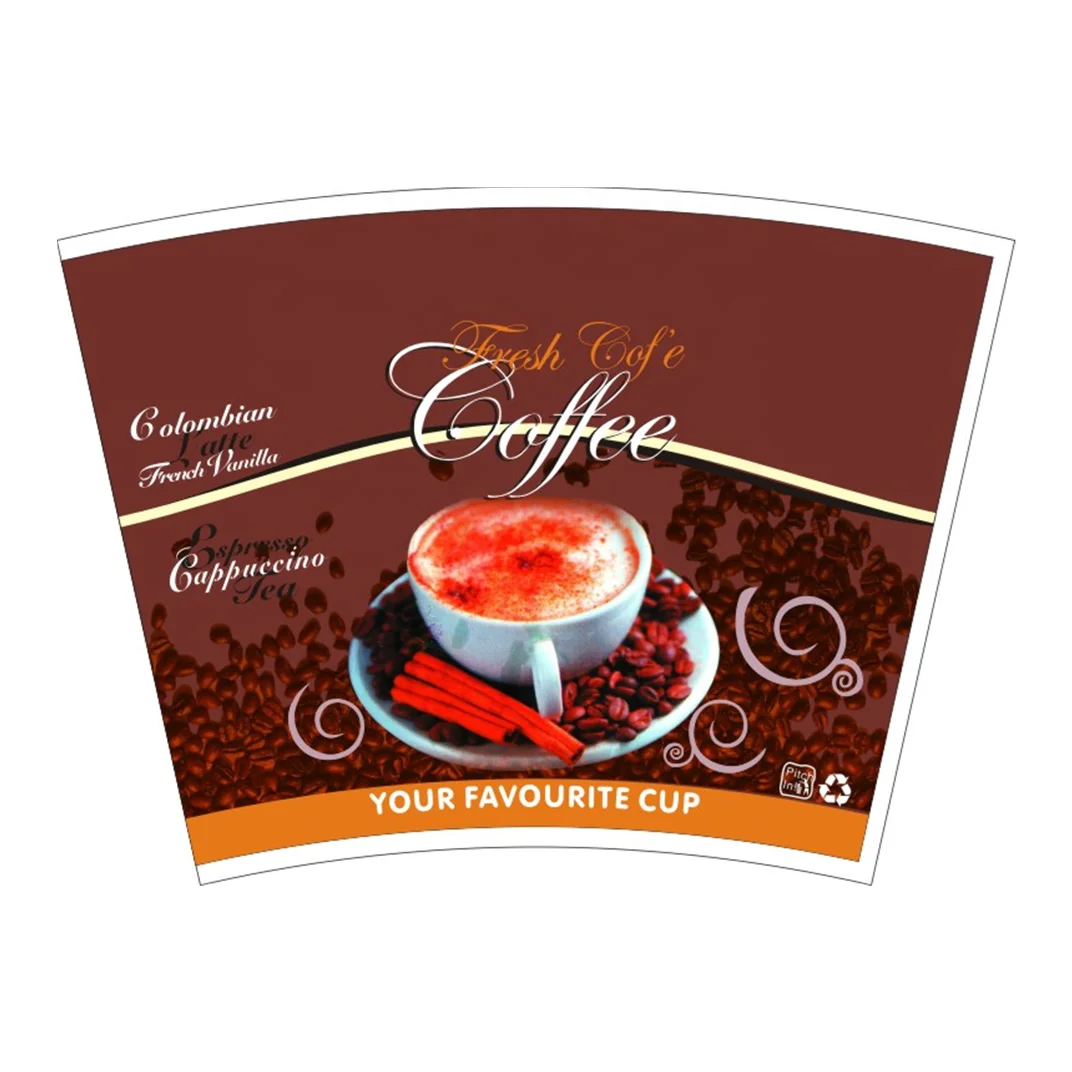 100% Virgin Wood Pulp For PE Coated Paper Cup Fan Paper Coffee Cup
