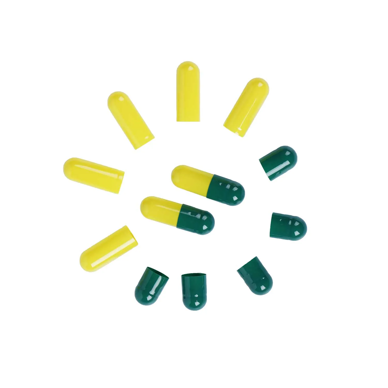 Wholesale Custom HPMC Pharmaceutical Empty Capsule Hot Sale Halal Health Care Product Separated Capsules