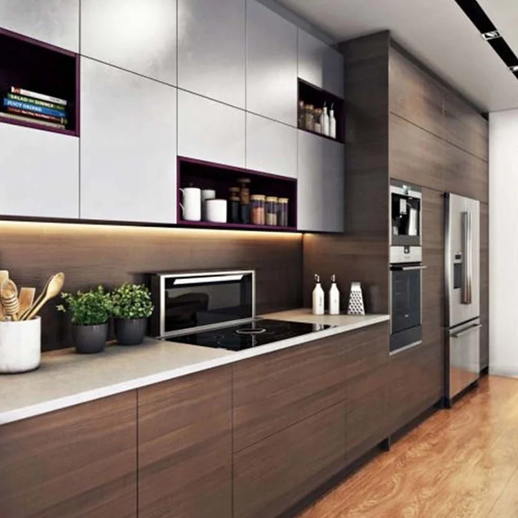 2021 New product ideas pvc board kitchen cabinet design kitchen furniture for small modern kitchen cabinets sale