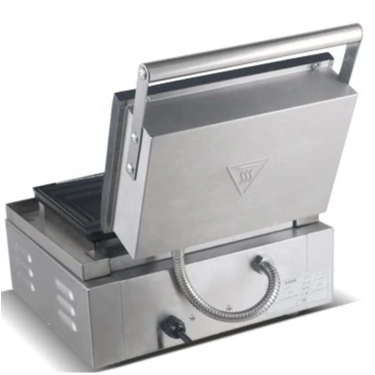 Home Electric 110v 220v Panini Press Pasted Bread Grill Sandwich Waffle Breakfast Maker