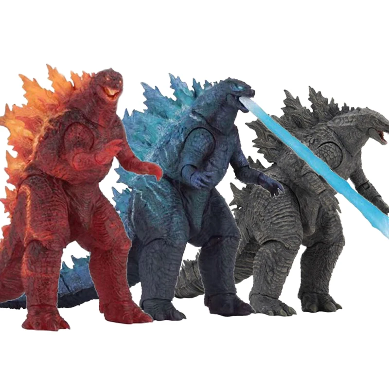 3 Styles Neca Godzilla with Atomic Breath The King of the Monsters Character Cosplay Cartoon Toy Anime Action Figure 18cm