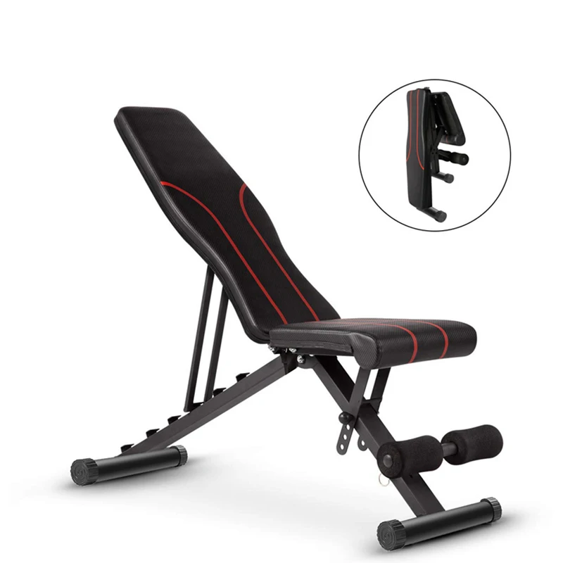  Multi In stock wholesale training gym foldable fitness Press Barbell Bed adjustable weight Lifting dumbbell