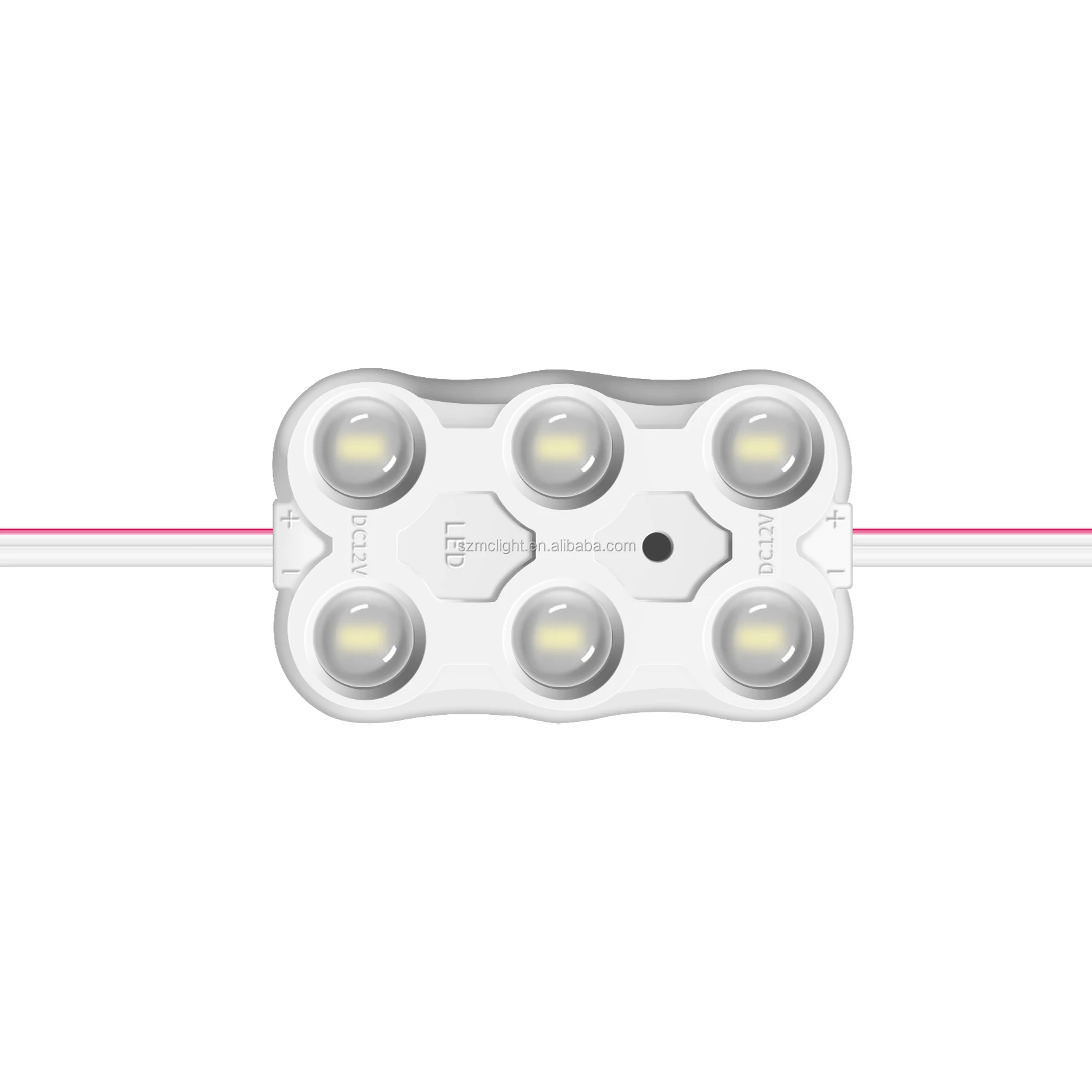 Оптовая высокая яркость 6 чипов 6led двухрядный светодиодный модуль