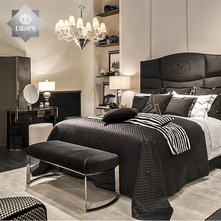 Home Furniture MDF Table Dresser Dressing Table with Mirror Bedroom Space Saving Simple Modern 5 Set Six Drawers Mdf+glass