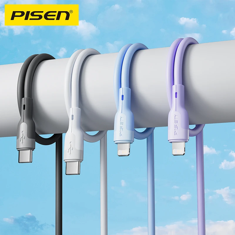 PISEN новый оптовый usb-кабель для освещения type-c tpe плетеный кабель быстрой зарядки передачи данных 3A и обычно
