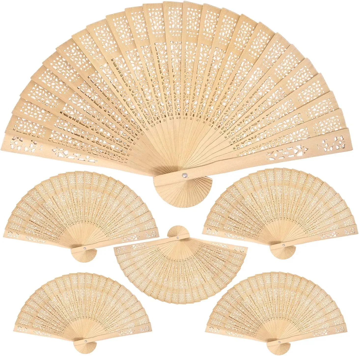 Bamboo Ribs For Wedding Party Gift  Promotion Hand Fan Holder  RTS