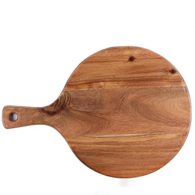 
Natural Acacia Round Pizza Plate 