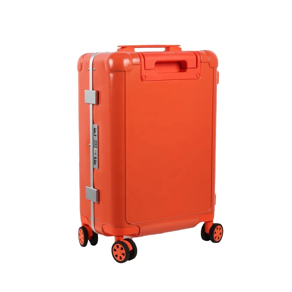 High Quality Aluminum Frame PC Luggage Travel Hard Shell Lightweight Suitcase