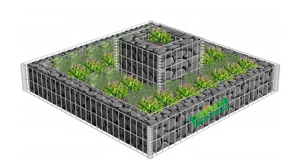 Customized Easy Installation Welded Gabion Box/Stone Cages Retaining Wall Prices