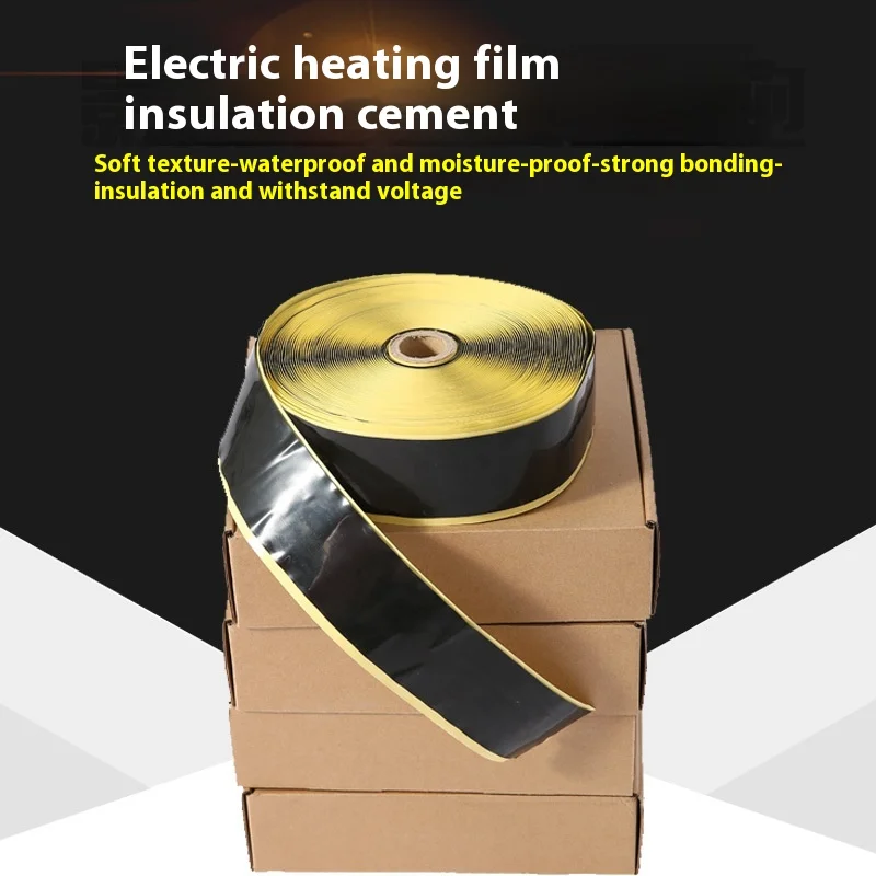 Waterproof Flame Retardant Electric Insulating Heat-resistant Self Insulation Black PET Tape for Electronic Masking