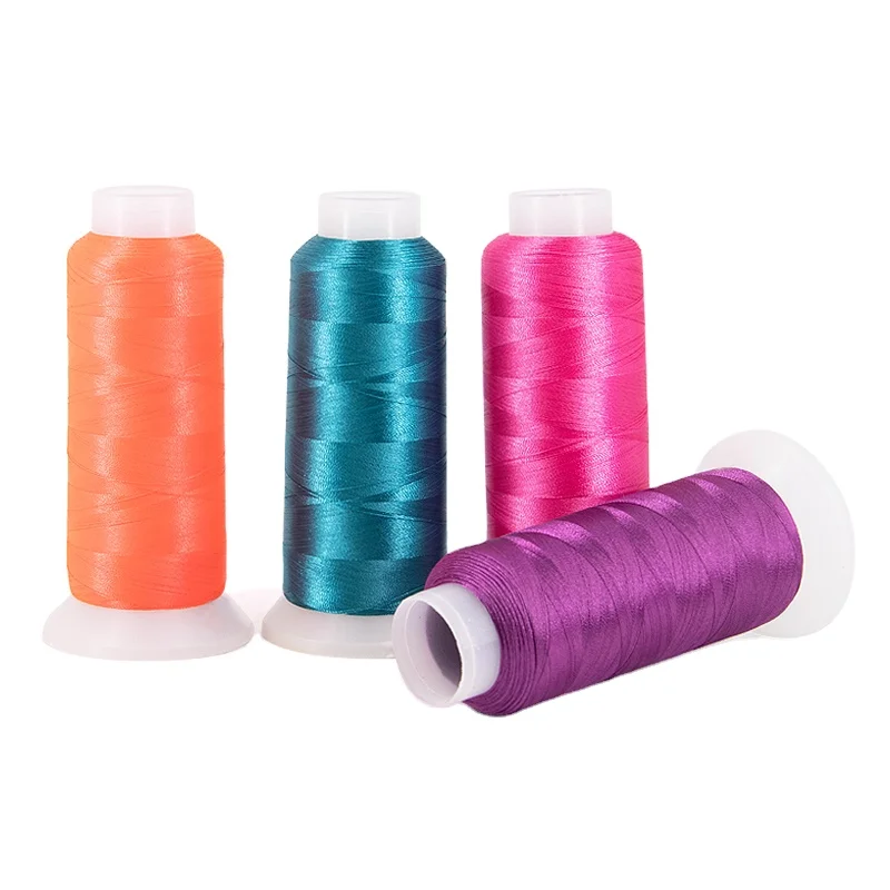 Factory supply less MOQ 120d/ 2 embroidery thread for machine