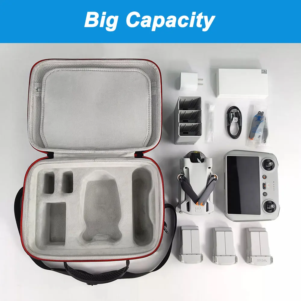 Portable Large Capacity EVA Hard Bags Drone Accessories Carrying Case for Dji Mini 3 Pro