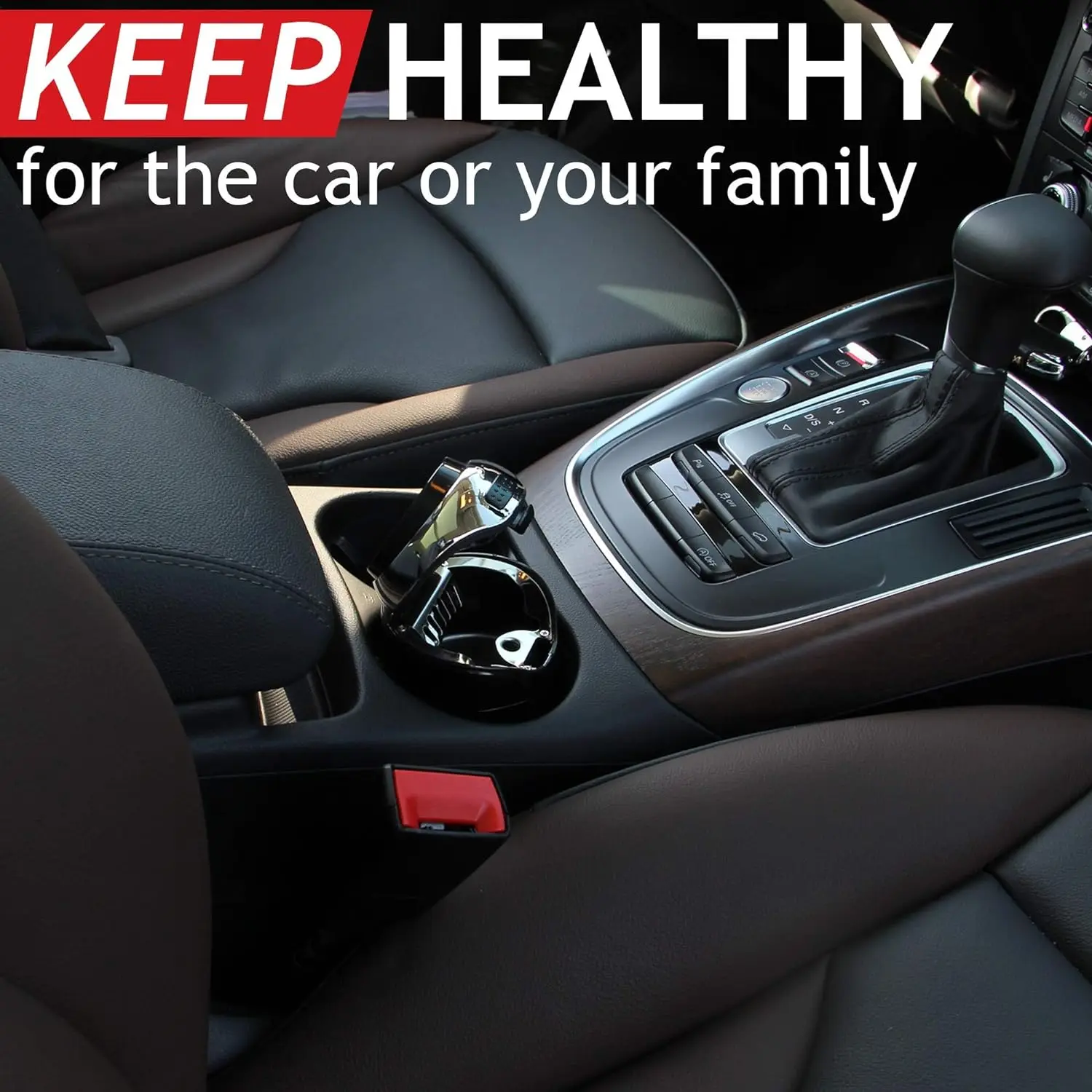 Wholesale Cigarette Smokeless Cendrier de voiture USB charger Metal Cigar LED Light Stainless Smart Car Ashtray