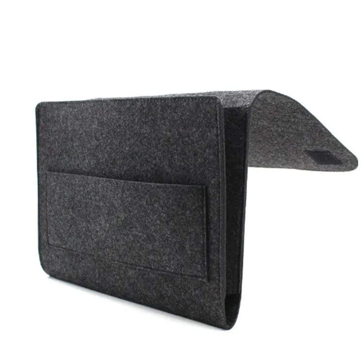 Home rack hanging bag sofa bedside storage bag headphones ipad felt storage bag