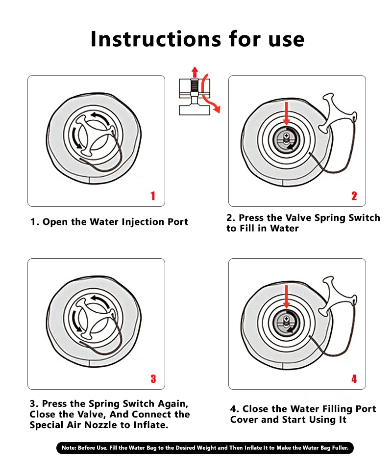 Gym Equipment Wholesale Training Filled Aqua Bag Custom Logo