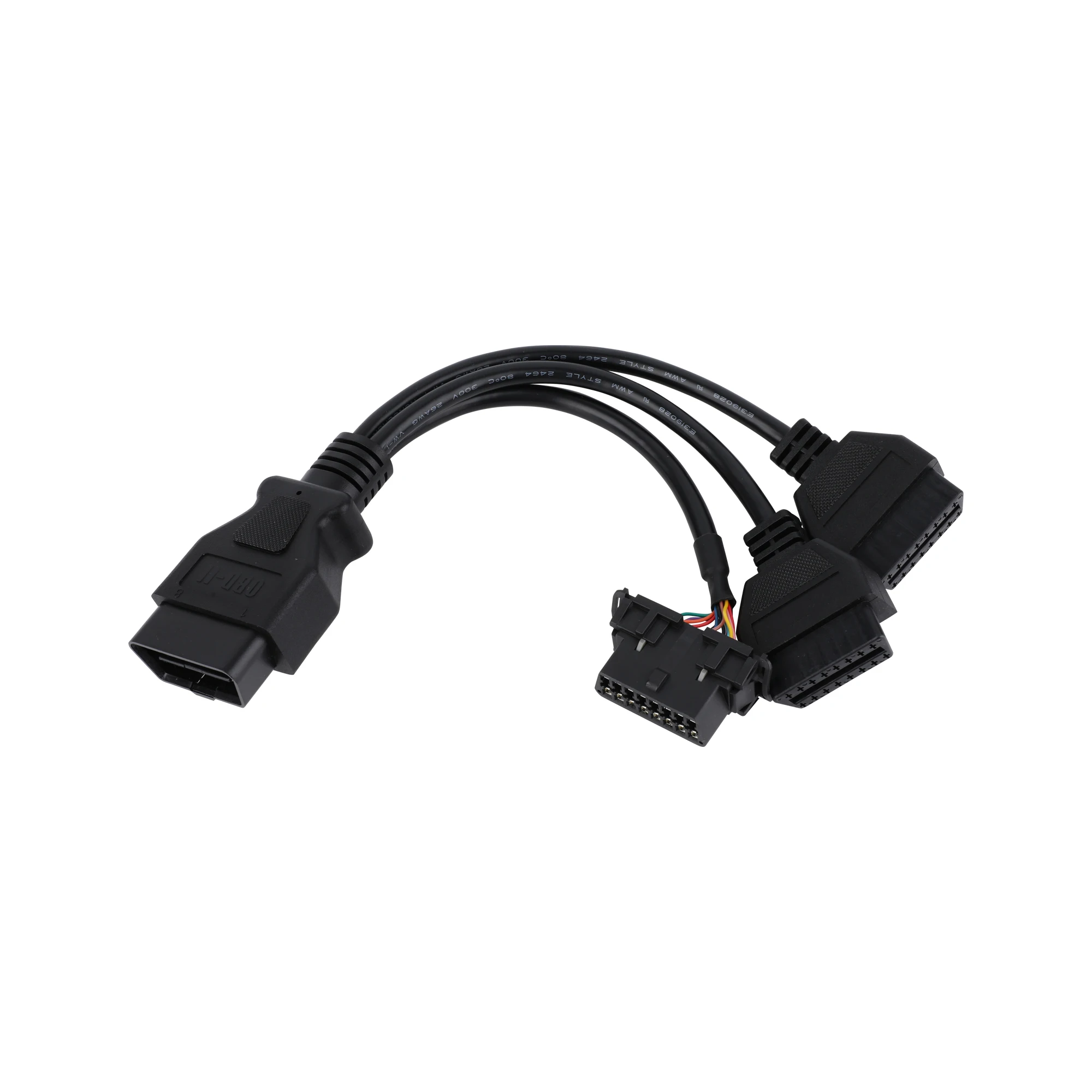 OEM ODM Black OBD2 OBD 16pin connector cable