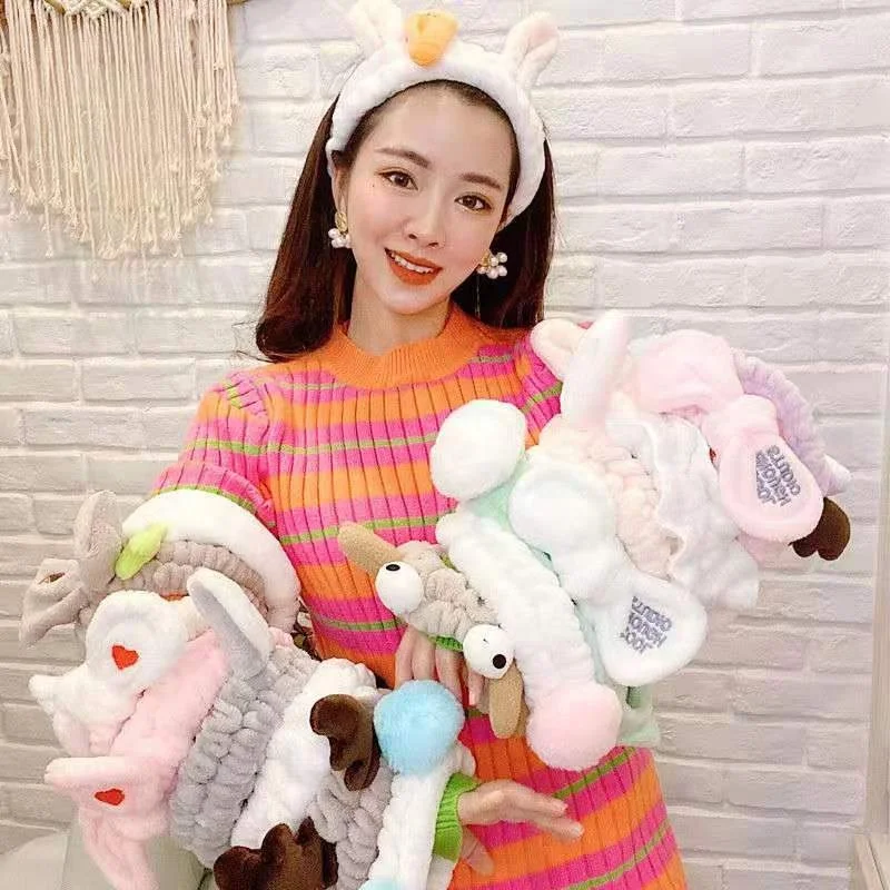 
flannel fleece/coral fleece hairlace/bandeau/snood lovely cartoon design /portable articles of daily use/traveling/headwear 