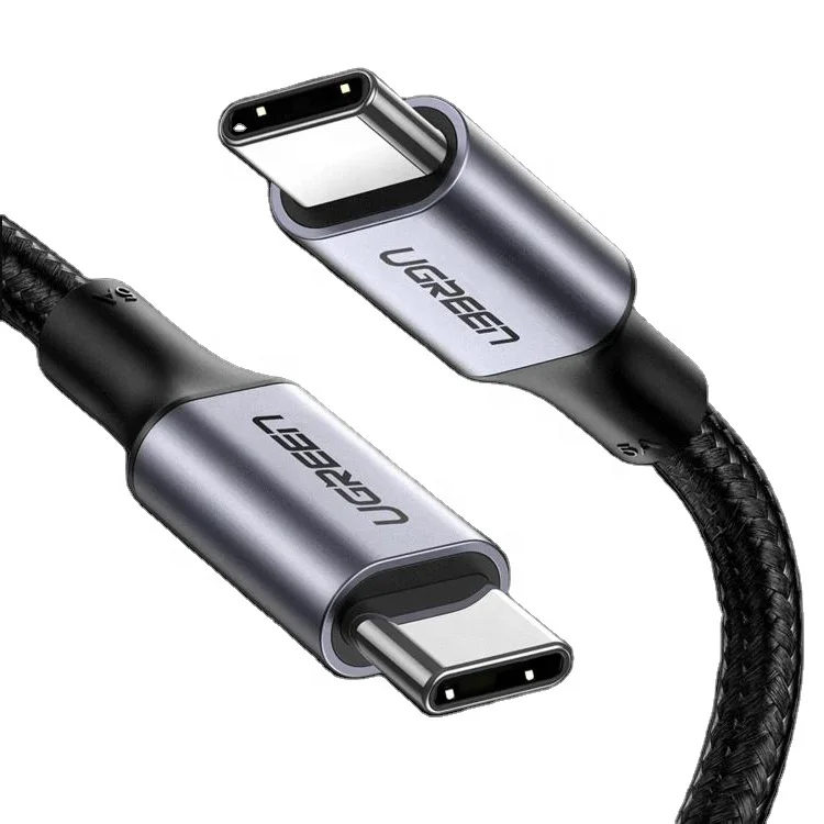 Кабель Ugreen с USB C на Type PD 100 Вт зарядный кабель для MacBook iPad Pro быстрая зарядка 4 0 USB-C шнур быстрой