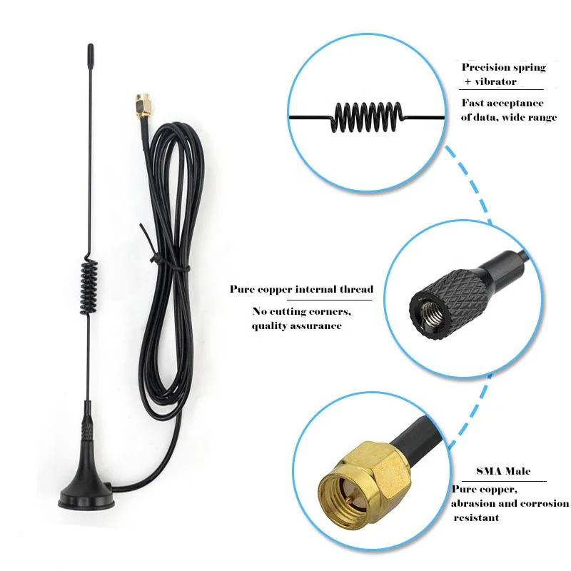 GSM /3G/4G Antenna with SMA connector Communication Antenna Strong magnet bottom GSM Antenna