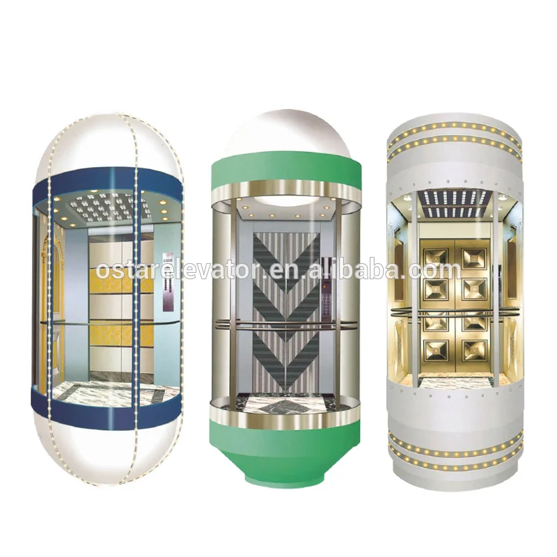 
glass elevator high technology glass sightseeing building passenger lift 