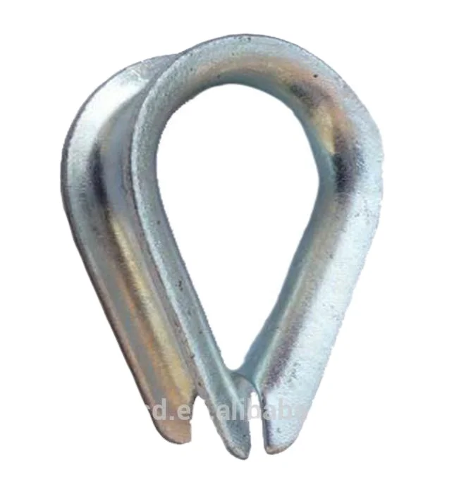 good quality good quality Linyi wells carbon steel wire rope lifting thimble DIN9899A thimble