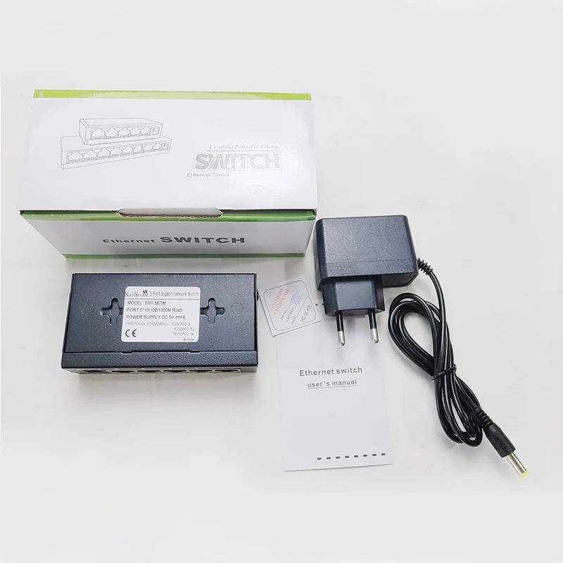 gigabit network switch 5 port Gigabit splitter/ethernet network switch with metal shell