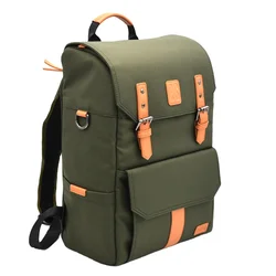 professional Outdoor custom Shockproof Waterproof Multi Functional Large Leather Dslr Camera video Backpack bag Rucksack