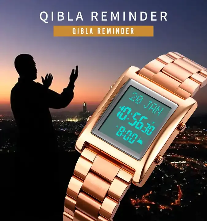 Skmei 1815 Qibla Muslim Azan Watch Prayer Wrist Watches Fashion Casual Business Japan Movement Men Digital Prayer Wristwatch
