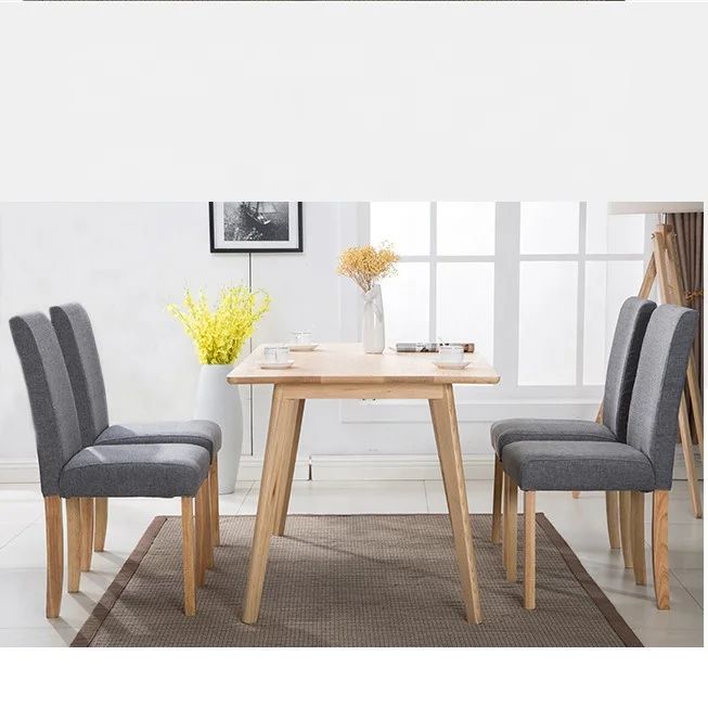 Современная мебель для дома, обеденный стол из массива дуба, деревянный стул с ножками