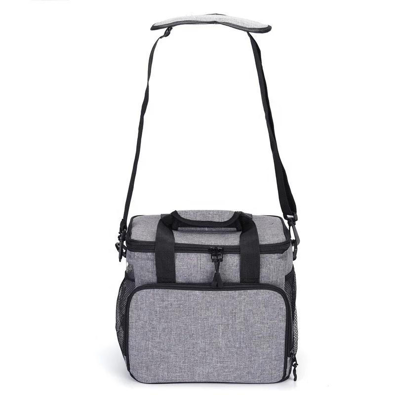 Custom Printed Reusable Thermal Insulated Food Delivery Bag Portable Large Tote Grocery Cool Carry Lunch Cooler Bag