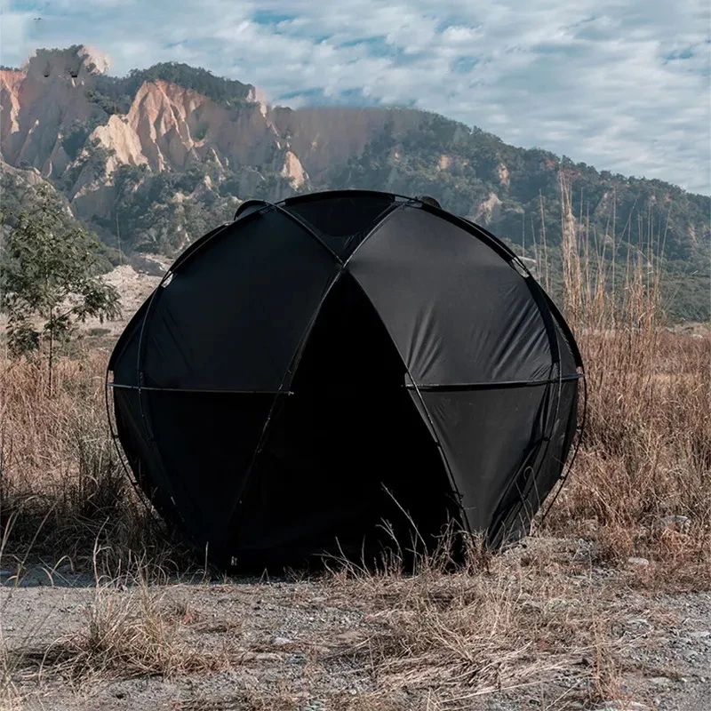 2022 glamping горячая Распродажа купольная палатка в черном цвете кемпинг геодезическая звездного неба Высококачественная Роскошная ткань для всей