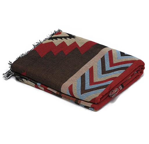 
High quality wholesale woven blanket for sofa cover throw blanket camping outdoor 