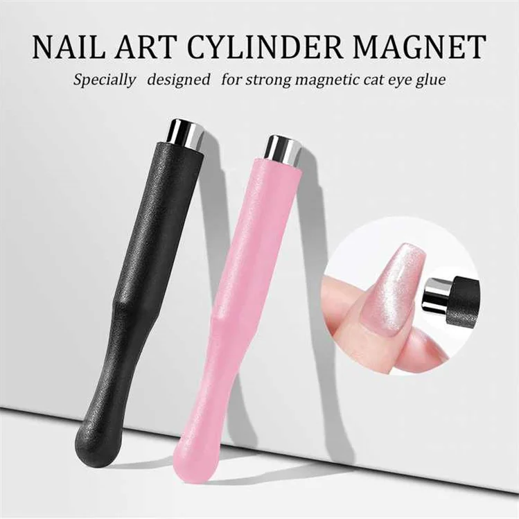 New Design Cylinder Nail Magnetic Strong Sticks For Nail Art Tool Thick Magnet Bar Strong Magnet Pattern Magnet